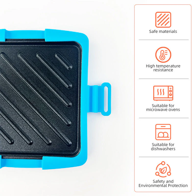 📢📢50 % de réduction !! ⏰Four à Micro-ondes, Grille-Pain & Appareil à Sandwich 3-en-1 – Cuisson Rapide, Nettoyage Facile & Design Compact🔥🥪 - Image 6