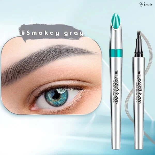 🔥Achetez 1 obtenez 1 gratuit 🔥 Crayon à sourcils résistant à l'eau et à la transpiration avec 4 fourchettes de tatouage de sourcils. - Image 9
