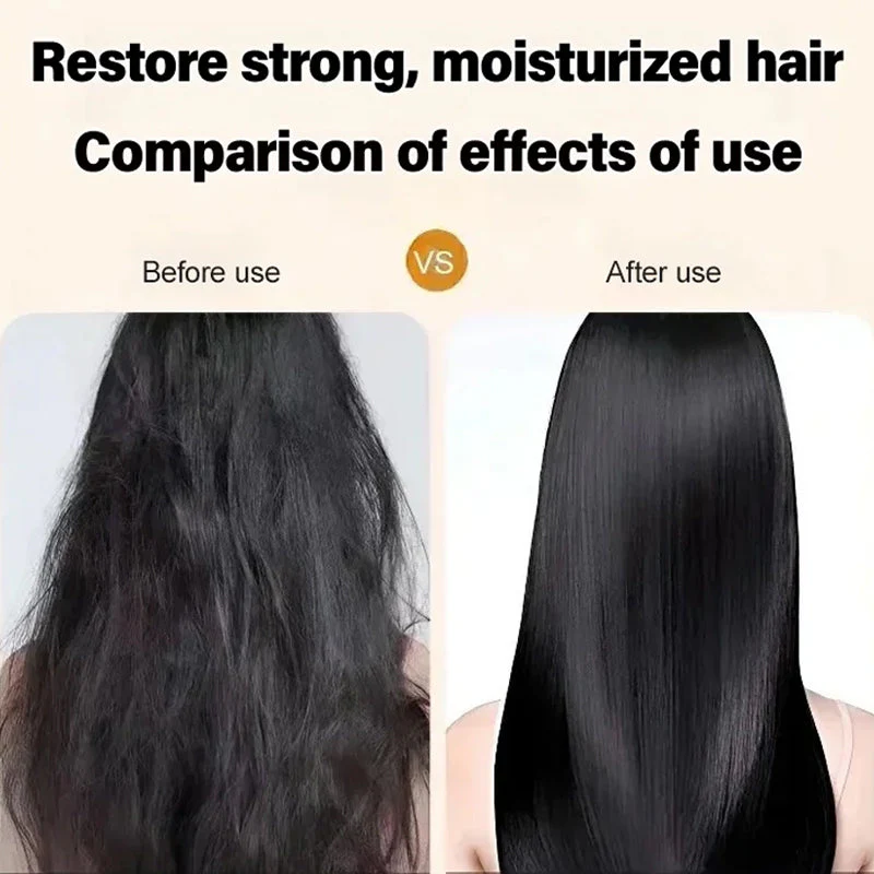 🔥💆‍♀️ Crème lissante hydratante – Répare les cheveux abîmés avec kératine polypeptidique - Image 4