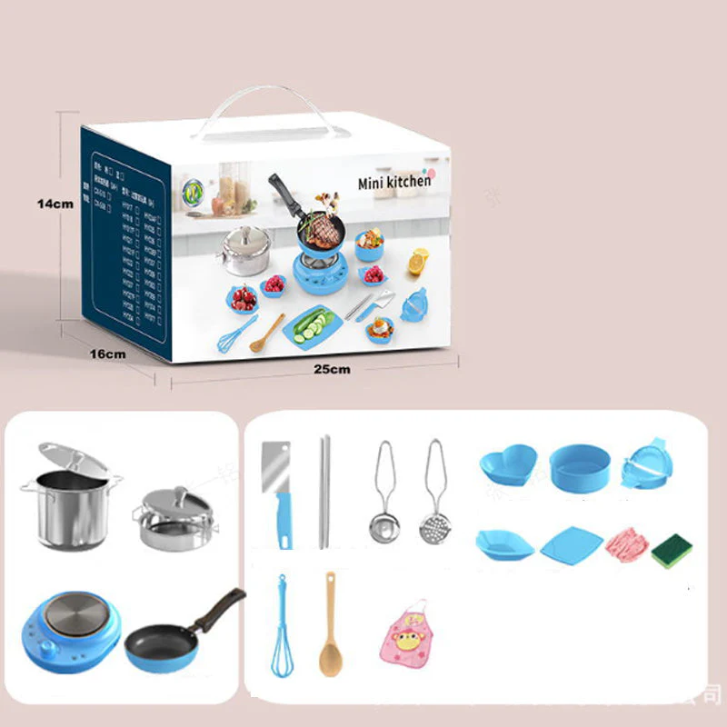 📢📢60% de réduction !! ⏰🎄[Meilleur cadeau pour un enfant]🍳Jouets mini-cuisine pour enfants - 22 PCS Set - Image 10