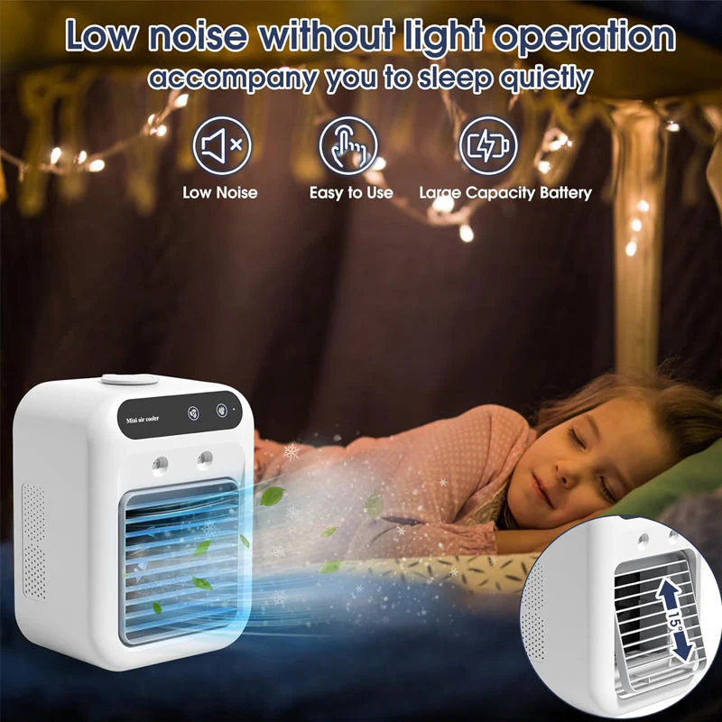 đPromotion d'Ă©tĂ© d'une durĂ©e limitĂ©e 65% de rĂ©ductionâšâïžMini climatiseur portable avec refroidisseur et humidificateur - Image 5