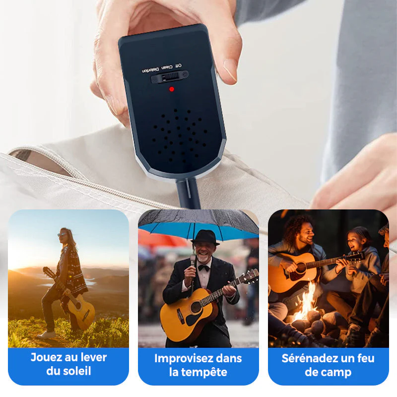 🔥 Mini Guitar Amp Pro 🎸 30W Son HD 🔊 20H d'Autonomie 🔋 Prêt pour le Busking 🌆 ACHETEZ PLUS, ÉCONOMISEZ PLUS ! 🎁 - Image 7