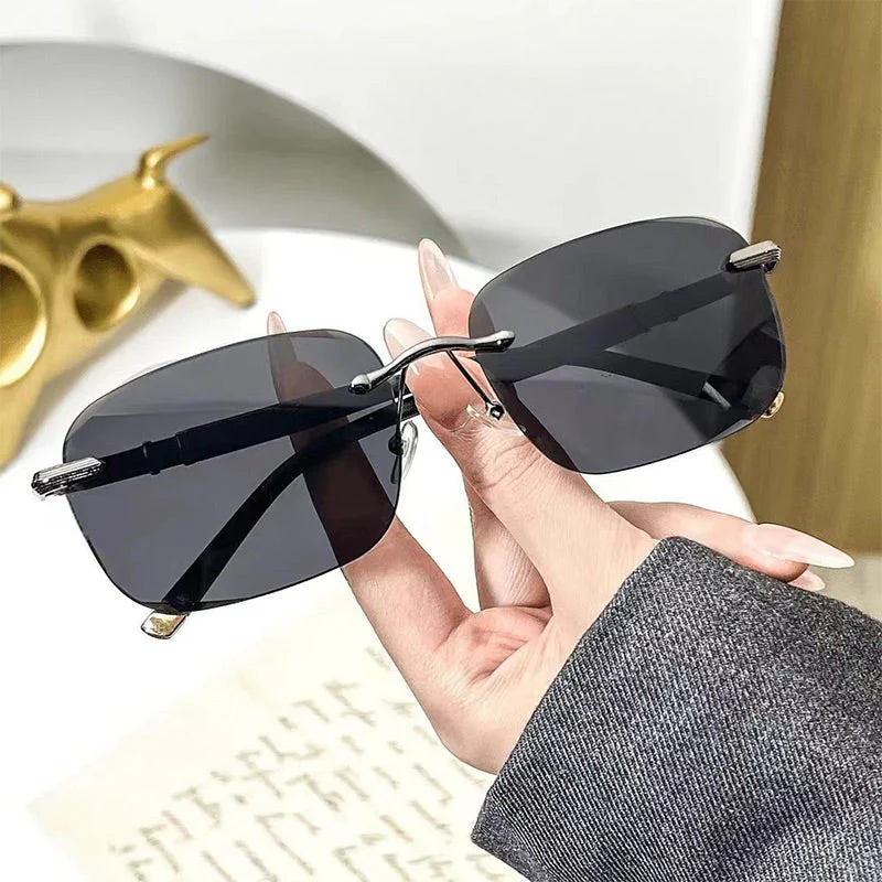 📢📢2 dernières heures : Grande vente⏰⏰🕶️ Lunettes de Soleil HD Sans Cadre Ultra-Légères - Protection UV400 et Vision sans Distortion 🌞📦 - Image 4