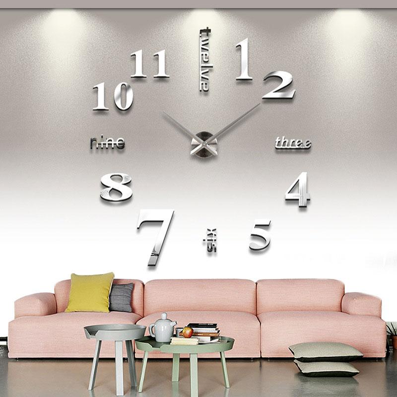 Horloge Murale Moderne DIY Sans Perçage - Image 3