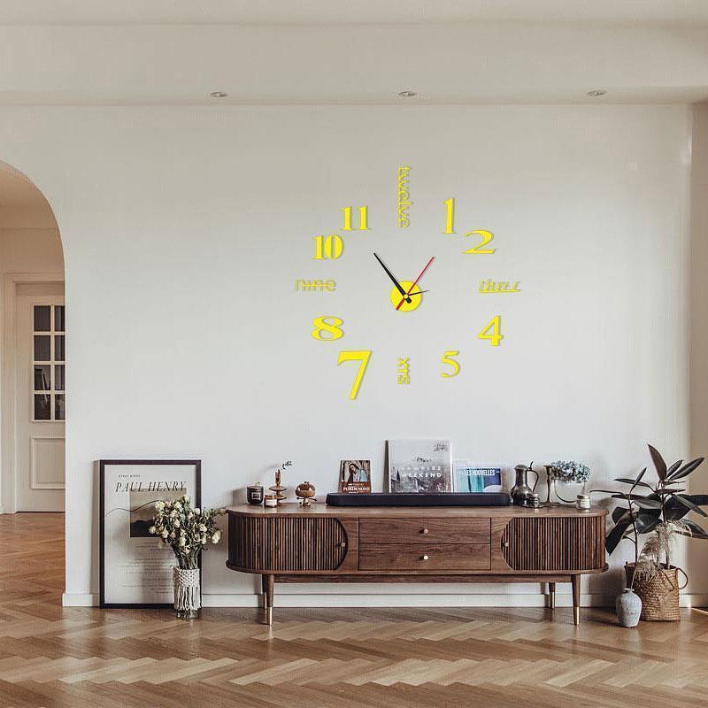 Horloge Murale Moderne DIY Sans Perçage - Image 4
