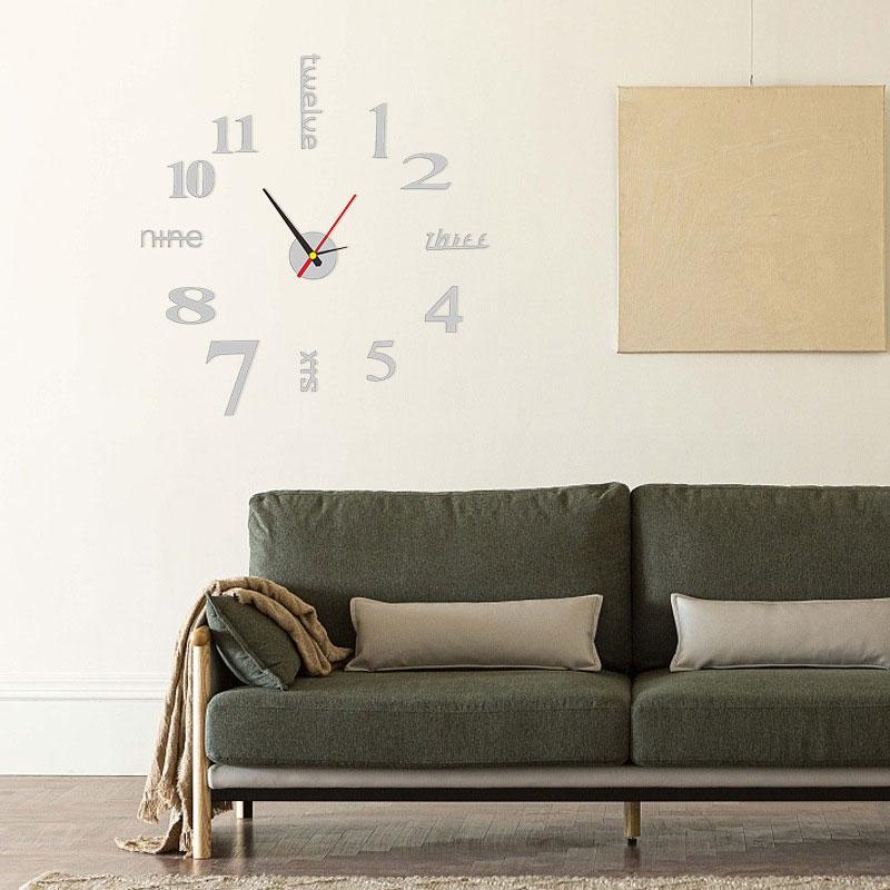 Horloge Murale Moderne DIY Sans Perçage - Image 5