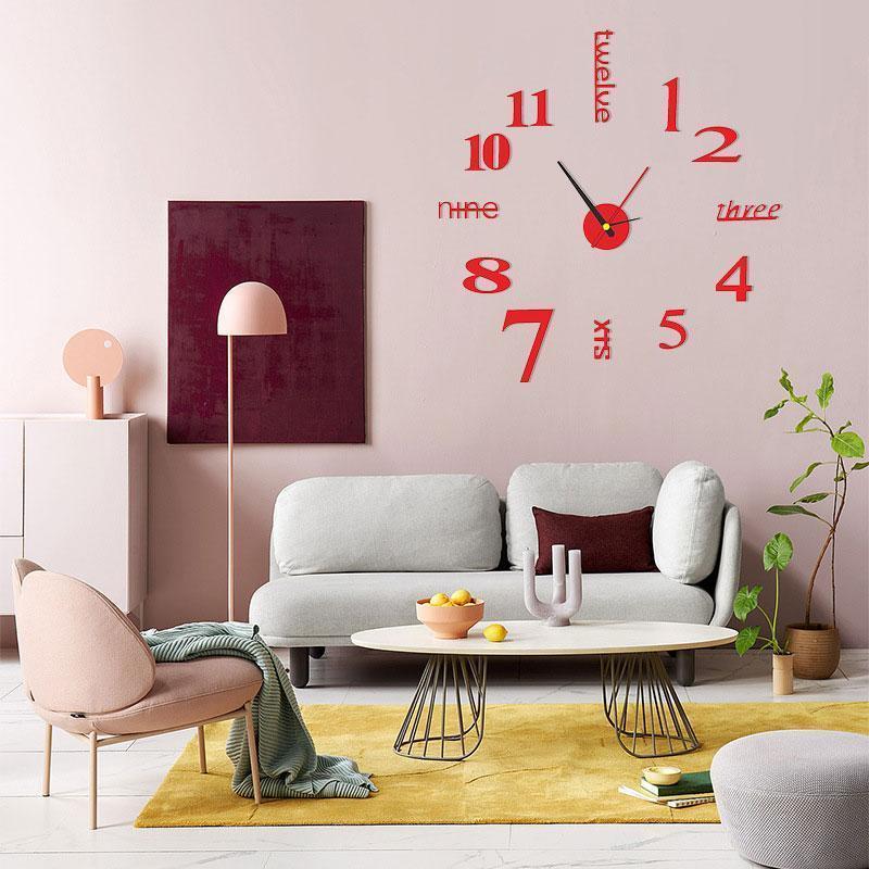 Horloge Murale Moderne DIY Sans Perçage - Image 6