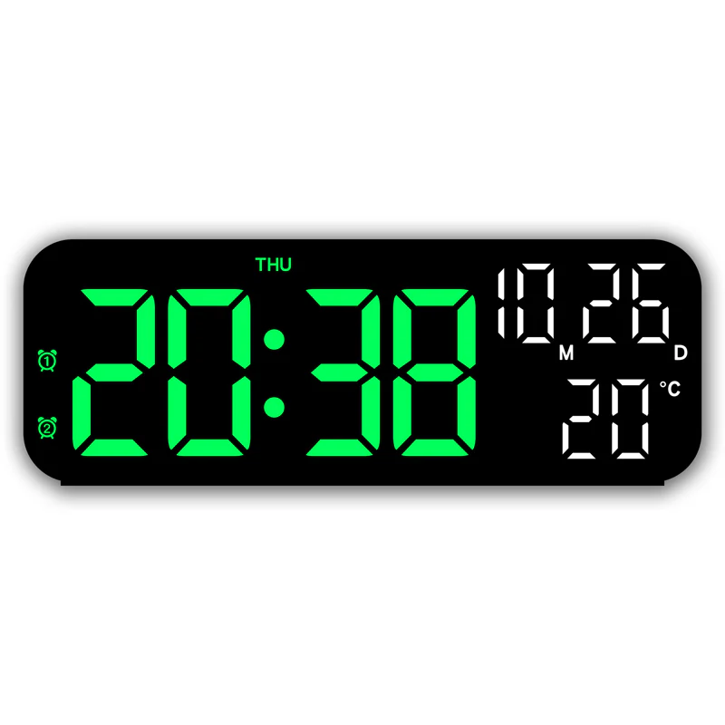 📢📢50 % de réduction !! ⏰ Moniteur intelligent de pièce – Réveil LED avec température, double alarme & affichage clair pour chambre/bureau 🌡️🌙 - Image 3