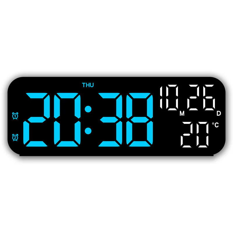 📢📢50 % de réduction !! ⏰ Moniteur intelligent de pièce – Réveil LED avec température, double alarme & affichage clair pour chambre/bureau 🌡️🌙 - Image 5