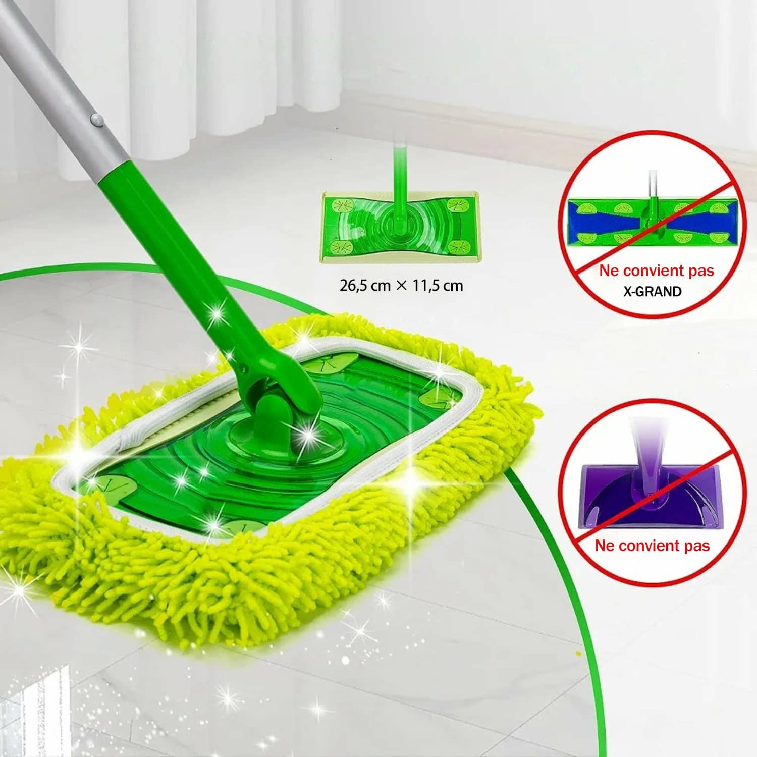 🏠VENTE CHAUDE 60 % de réduction 🔥 Tampons de vadrouille réutilisables(Achetez-en 3, livraison gratuite) - Image 5
