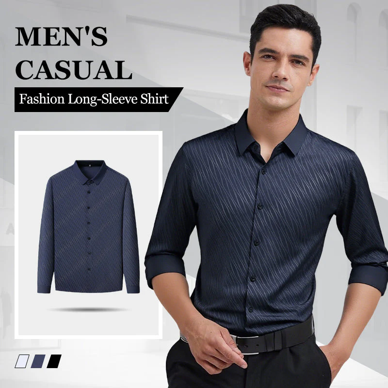 Chemise à Manches Longues Décontractée Tendance pour Homme