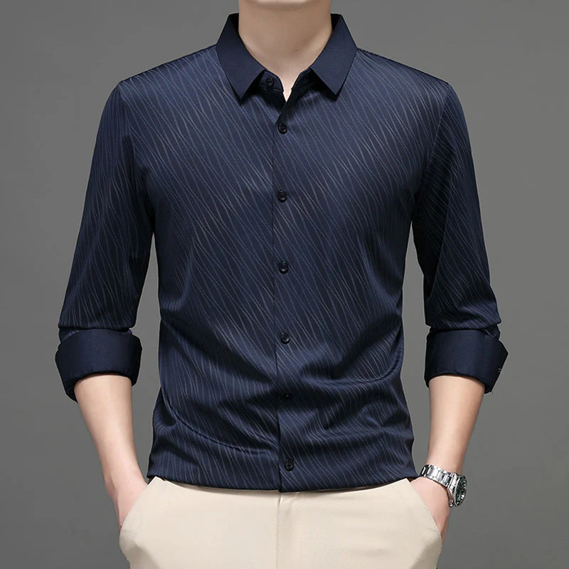 Chemise à Manches Longues Décontractée Tendance pour Homme - Image 12