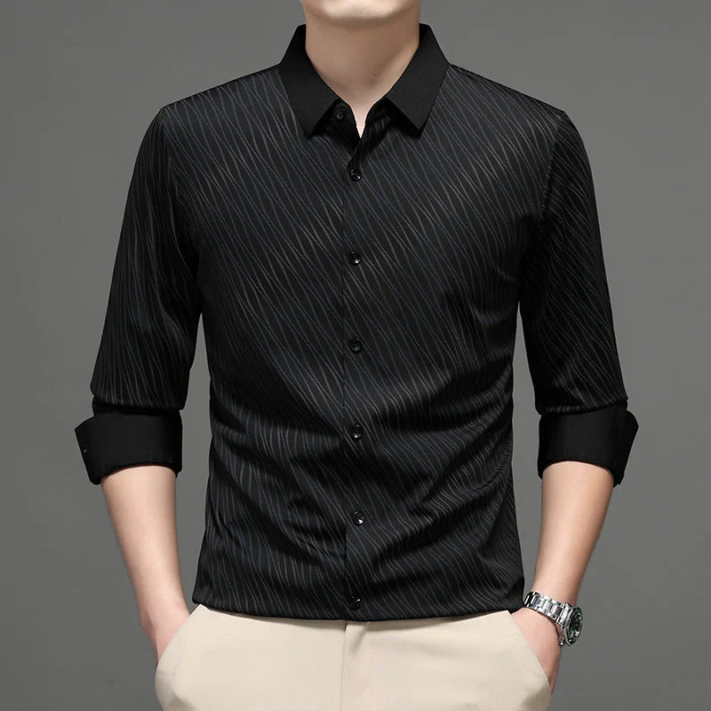 Chemise à Manches Longues Décontractée Tendance pour Homme - Image 13
