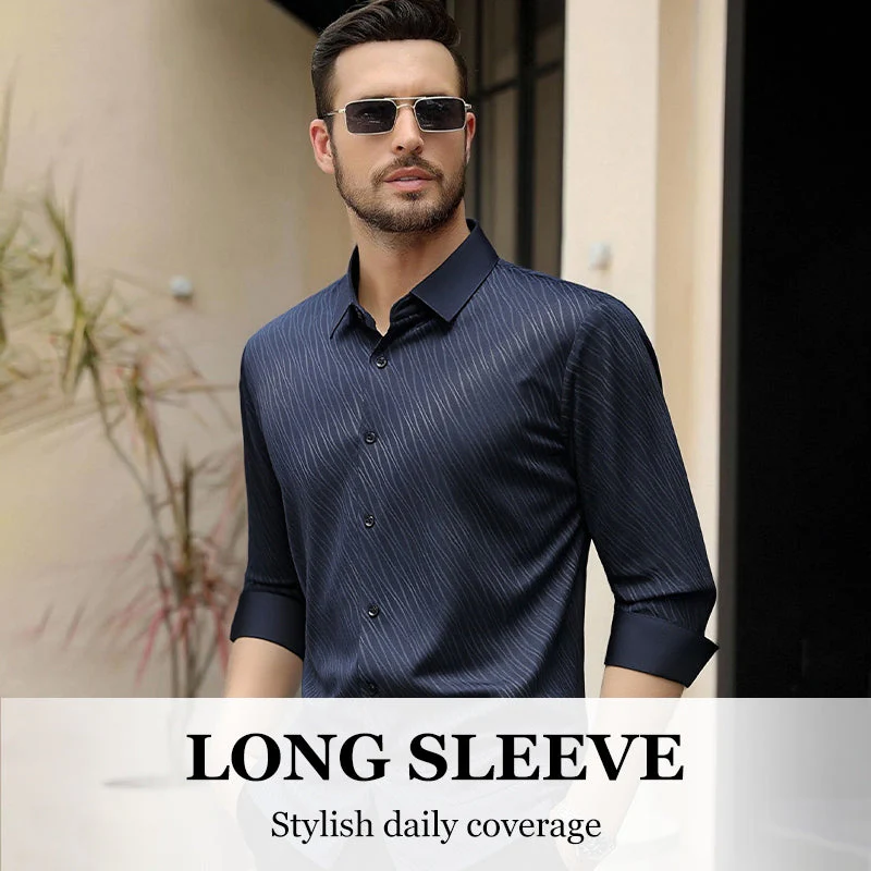 Chemise à Manches Longues Décontractée Tendance pour Homme - Image 6