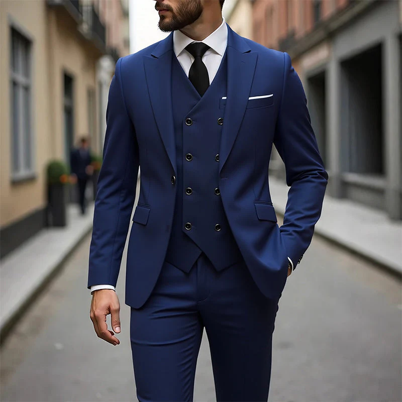Costume 3 pièces coupe slim pour homme - Image 19
