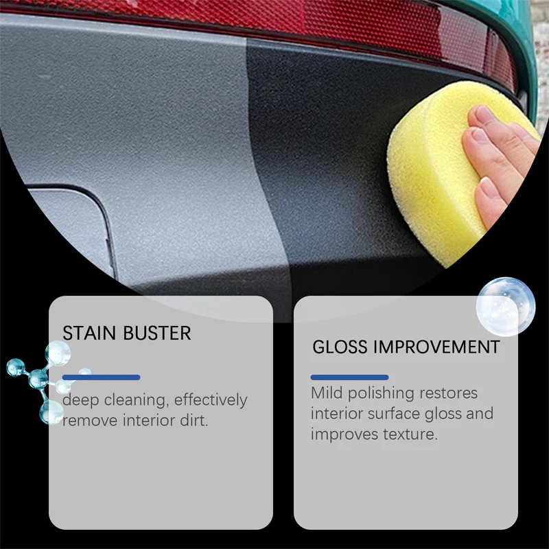 📢Achetez 3 obtenez 2 gratuitement🚗Nettoyant multifonction avec polissage protecteur pour intérieur de voiture✨ - Image 6
