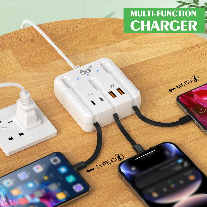 📢📢60% DE RÉDUCTION ! ✨Station de recharge USB multiport - Image 3