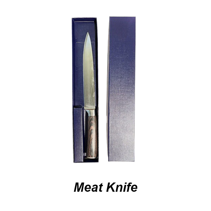 🔪🔪🔪Couteau de cuisine polyvalent à manche en bois - Image 10