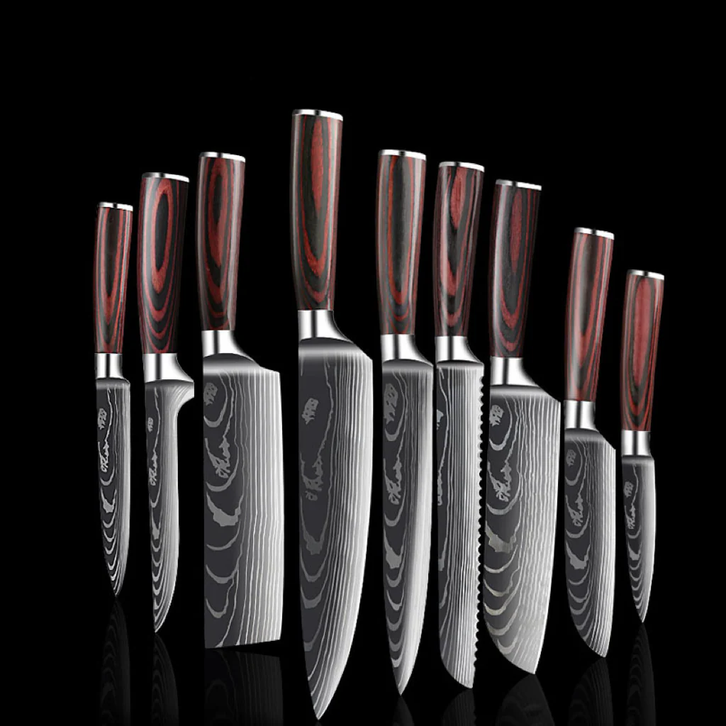 🔪🔪🔪Couteau de cuisine polyvalent à manche en bois - Image 14