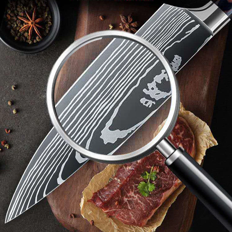 🔪🔪🔪Couteau de cuisine polyvalent à manche en bois - Image 3