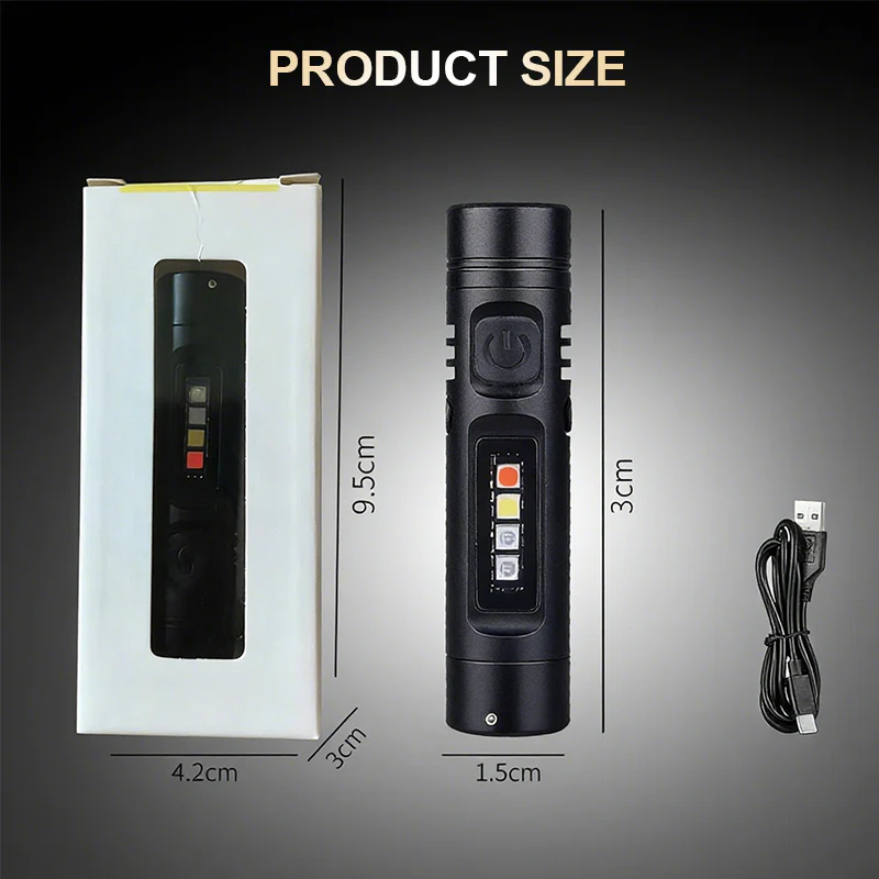 📢📢3 dernières heures : Grande vente⏰⏰Mini lampe torche multifonctionnelle en alliage d'aluminium - Image 6