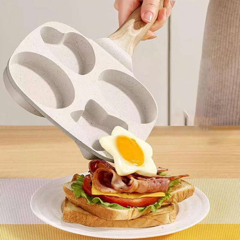 đ„2025chaleur de venteđ„PoĂȘle Ă omelette multifonctionnelle 4 trous - Image 7