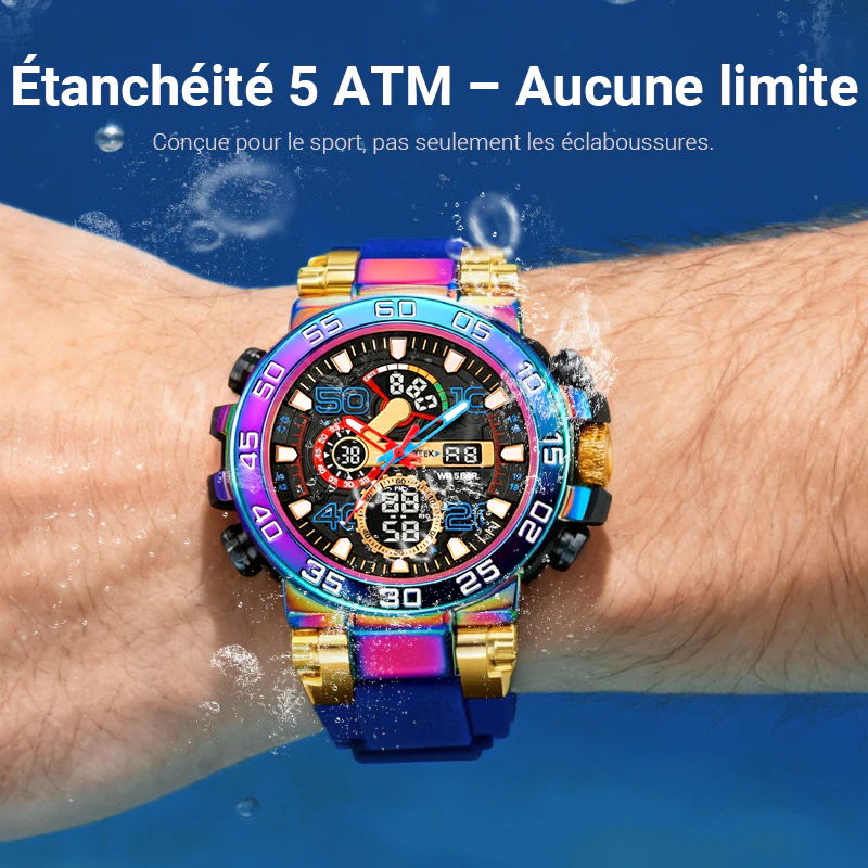 📢📢60% DE RÉDUCTION !!! 🎅Montre digitale multifonctionnelle LED étanche - Image 2