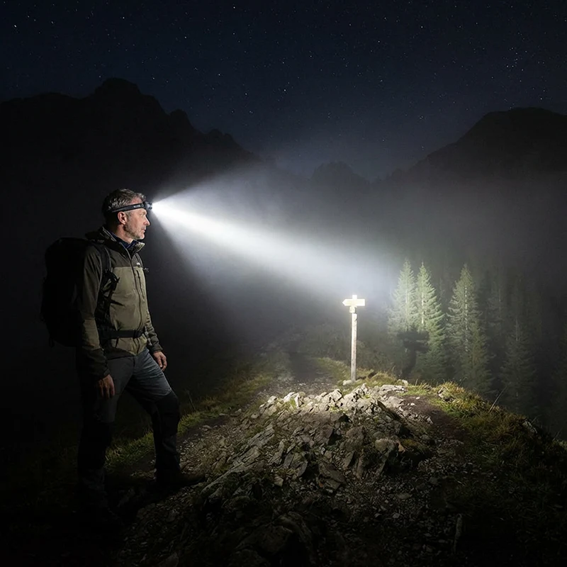 📢📢60% de réduction ! ⏰Lampe frontale LED rechargeable multifonctionnelle - Image 8