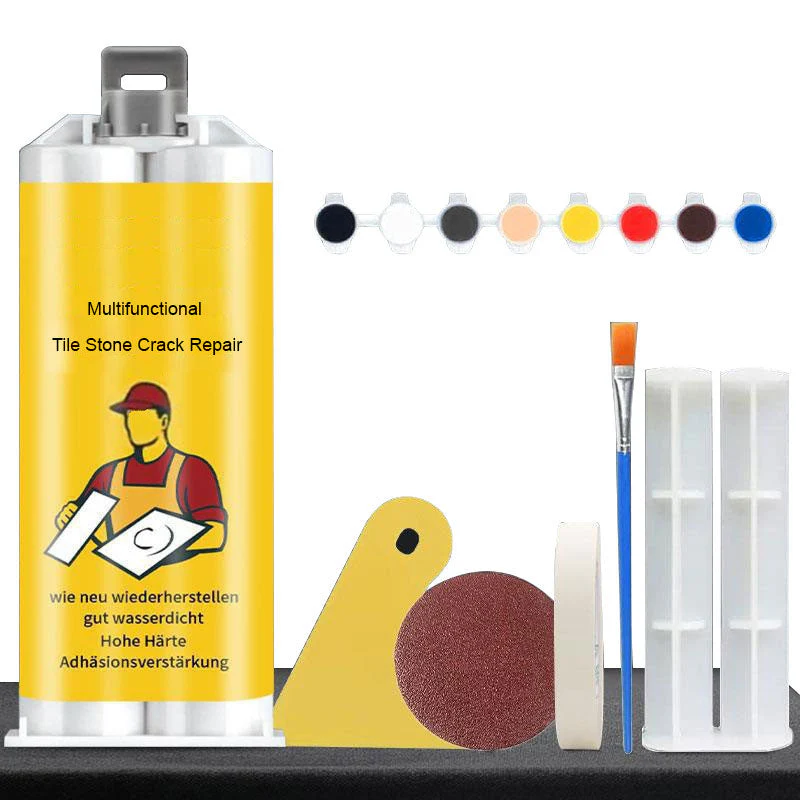 📢📢Achetez-en 2 et obtenez-en 1 gratuitementKit 📍de Réparation Multifonctionnel pour Fissures dans les Carreaux et la Pierre - Image 9