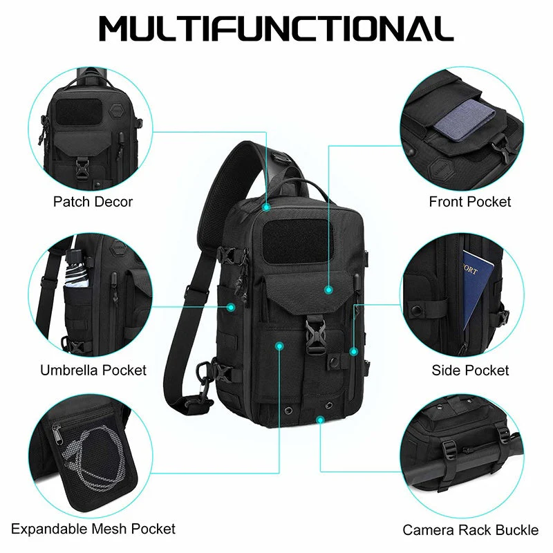 🎒Sac à dos Multi - usage anti - vol voyage tactique Sling - Image 5