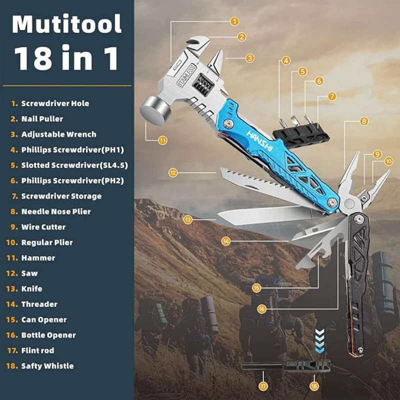 📢📢50 % de réduction!!!📍Clé à molette multifonctionnelle portable pour l’extérieur - Image 3