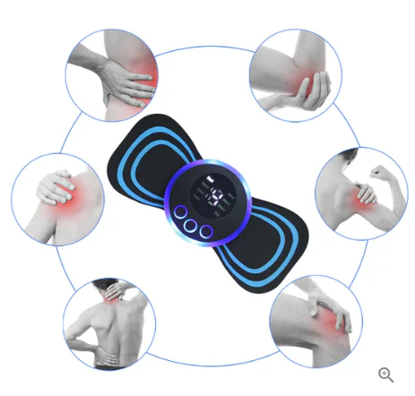 📢📢50 % de réduction !!!✨Masseur portable 8 modes + écran LCD : soulagement musculaire discret, rechargeable & sans fil ! 💆♀️⚡ - Image 4