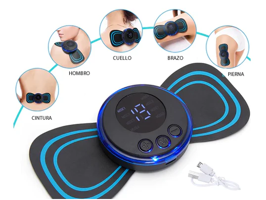 📢📢50 % de réduction !!!✨Masseur portable 8 modes + écran LCD : soulagement musculaire discret, rechargeable & sans fil ! 💆♀️⚡ - Image 6
