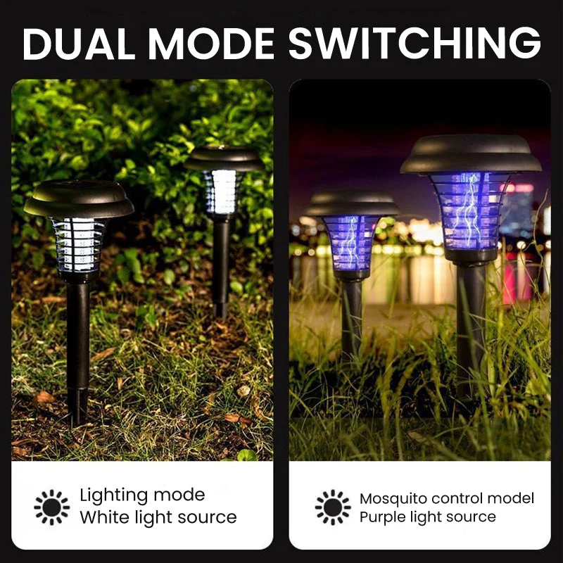 ✨Retour limité en été&Durée limitée Achetez 3 obtenez 2 gratuit✨🚫🦟Solar Mosquito Zapper Lamp Stake - Image 5