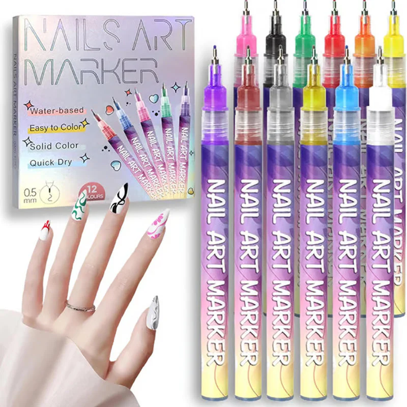 ⏳Spécial à durée limitée⏰Coffret de 12 Stylos pour Nail Art💅 - Image 2