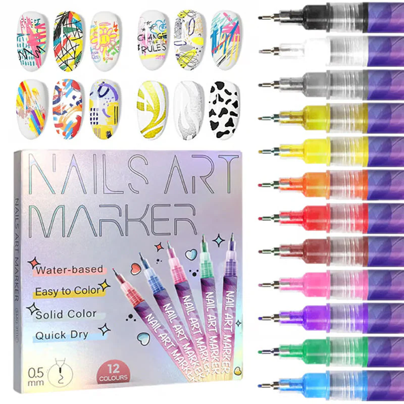 ⏳Spécial à durée limitée⏰Coffret de 12 Stylos pour Nail Art💅 - Image 4