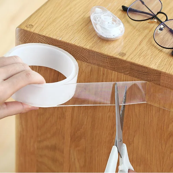 🏡50% de réduction✨Ruban nano-magique transparent sans trace – Poignée double face réutilisable pour un usage polyvalent ! - Image 2