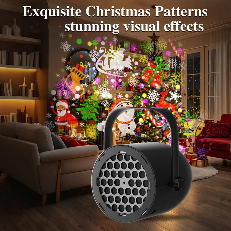 📢📢50 % de réduction !!! 🎅Projecteur de Noël USB à 16 Motifs Magiques ! ✨❄️ - Image 3