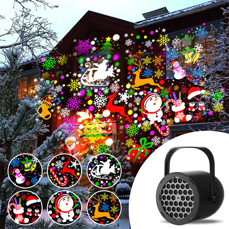 📢📢50 % de réduction !!! 🎅Projecteur de Noël USB à 16 Motifs Magiques ! ✨❄️ - Image 5