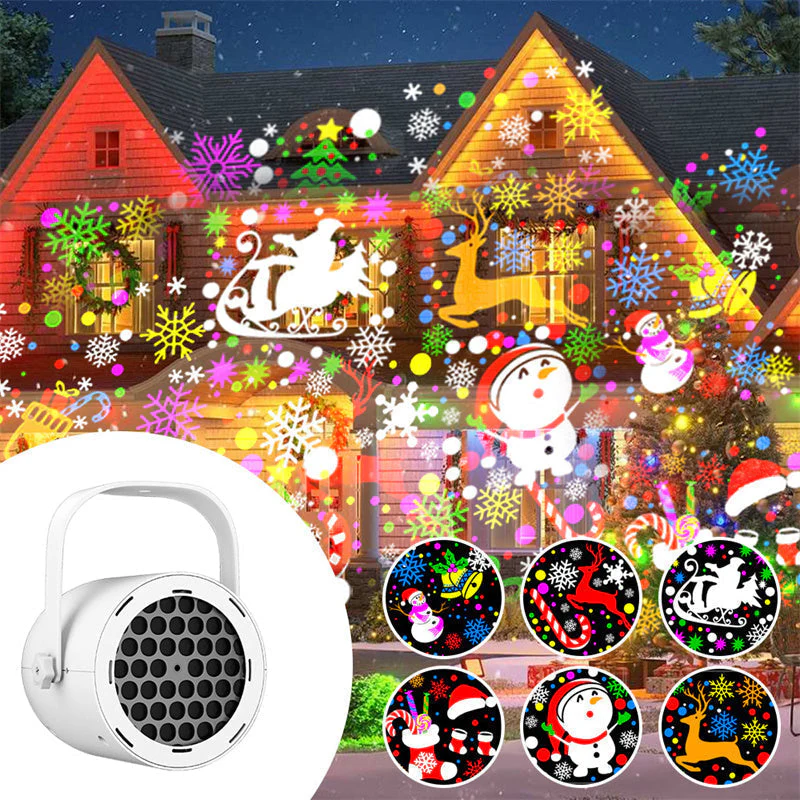 📢📢50 % de réduction !!! 🎅Projecteur de Noël USB à 16 Motifs Magiques ! ✨❄️ - Image 9