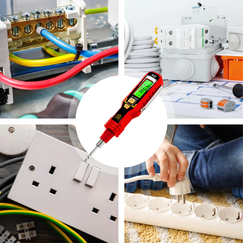 📢📢50 % de réduction !!⏰ Testeur de Tension Sans Contact – Détection AC 12-1000V, Écran LCD avec Rétro-Éclairage & Indication par Bip et Lumière 🛡️ - Image 5
