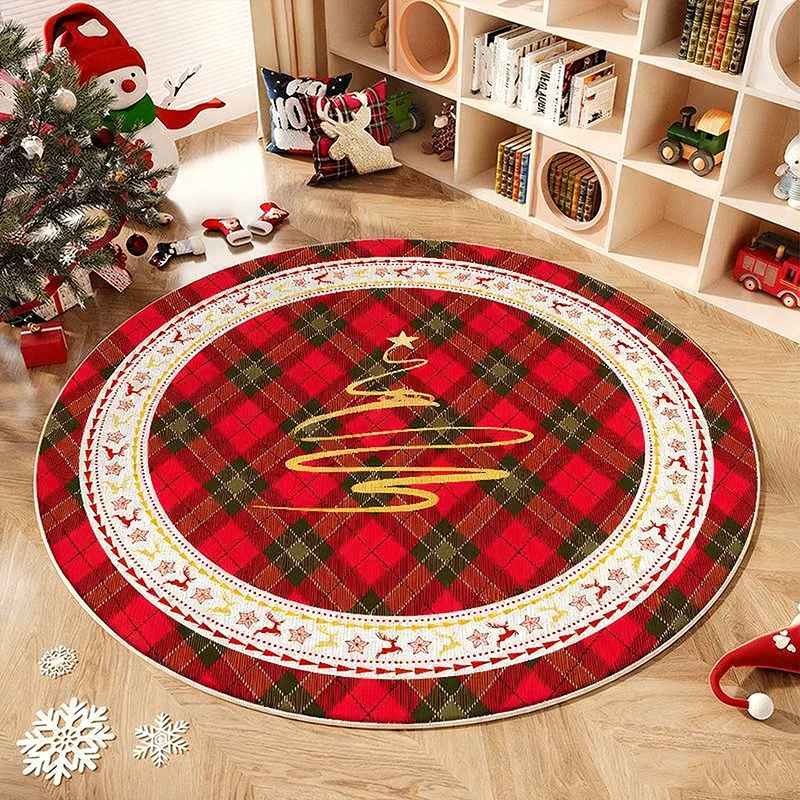 📢📢60% DE RÉDUCTION !!! 🎅Tapis antidérapant rond pour sapin de Noël - Image 10