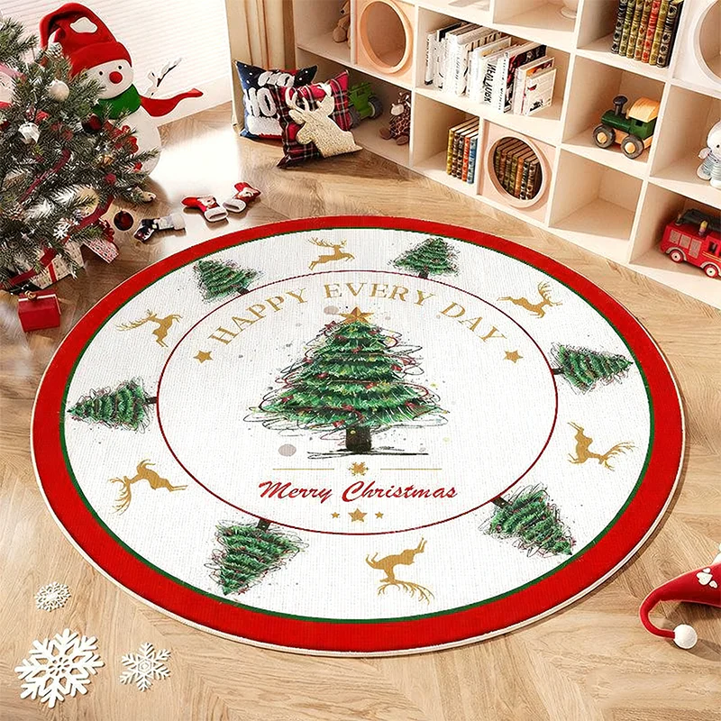 📢📢60% DE RÉDUCTION !!! 🎅Tapis antidérapant rond pour sapin de Noël - Image 4