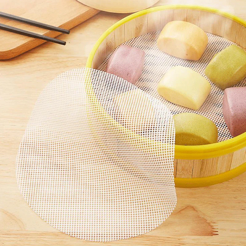 Non-Stick Silicone Round Steamer Mat for Buns & Dumplings - Image 6