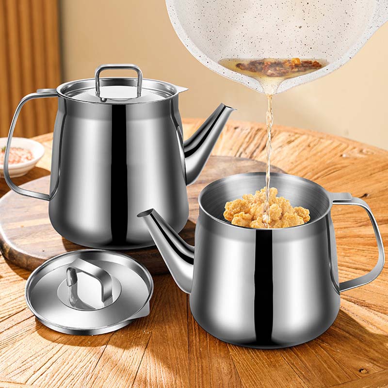 📢📢60 %  DE RÉDUCTION !! ⏰Pot de Filtre à Huile en Acier Inoxydable Durable - Image 2