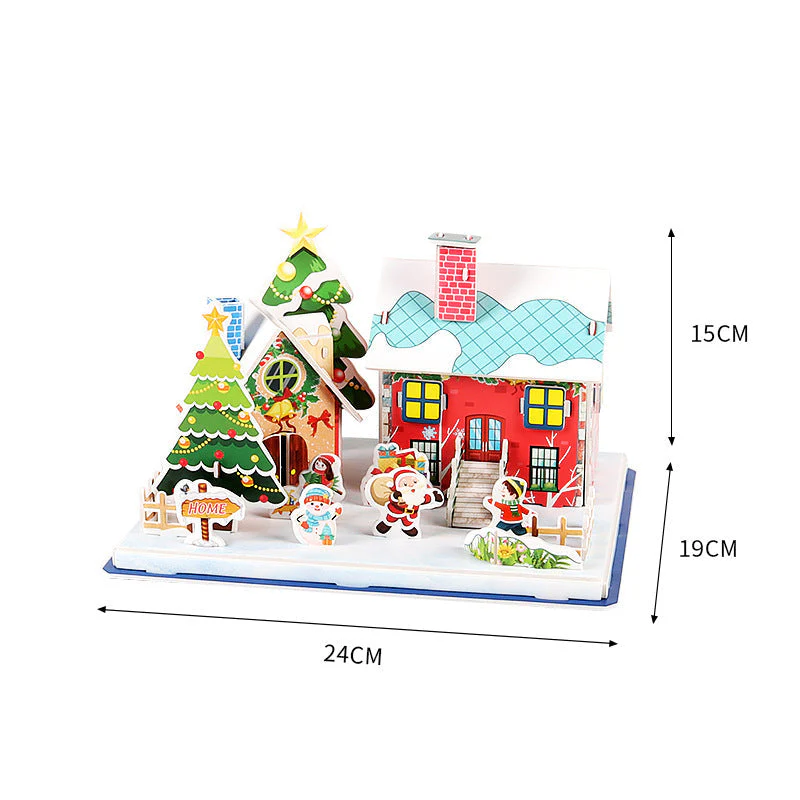 📢📢60 % de réduction !!!🎅Kit de puzzle de Noël 3D à assembler soi-même - Image 11