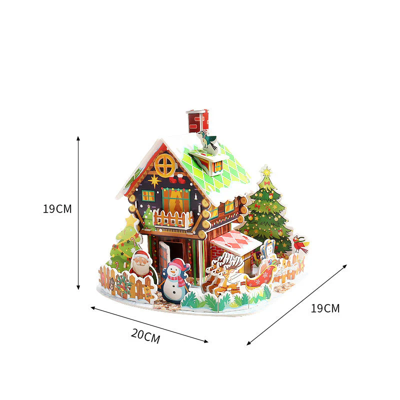 📢📢60 % de réduction !!!🎅Kit de puzzle de Noël 3D à assembler soi-même - Image 12