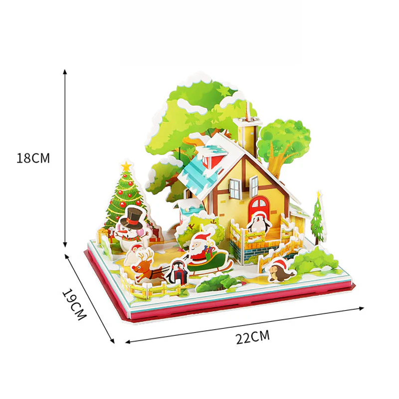 📢📢60 % de réduction !!!🎅Kit de puzzle de Noël 3D à assembler soi-même - Image 13