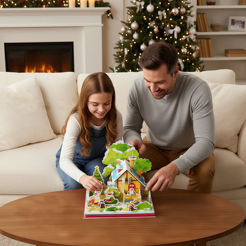 📢📢60 % de réduction !!!🎅Kit de puzzle de Noël 3D à assembler soi-même - Image 3