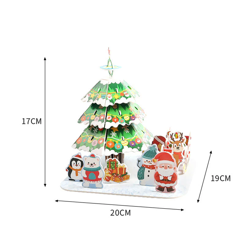 📢📢60 % de réduction !!!🎅Kit de puzzle de Noël 3D à assembler soi-même - Image 9